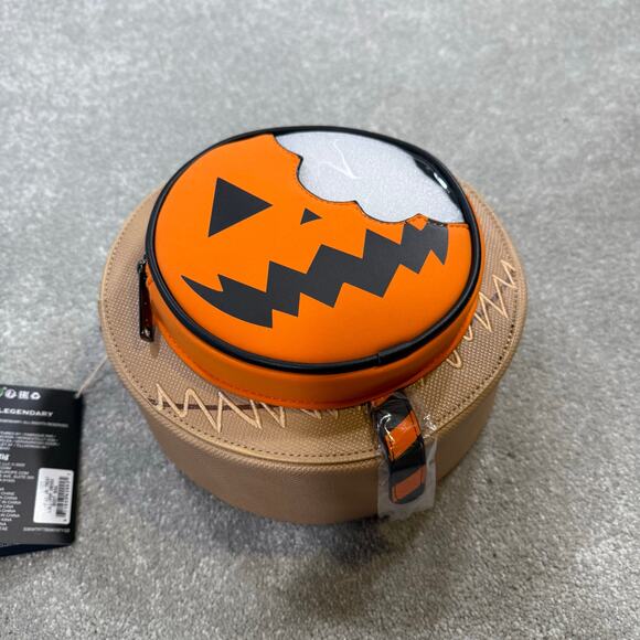 Loungefly NWT Trick or Treat Sam Lollipop Crossbody Bag Pumpkin Halloween Orange - Picture 3 of 16